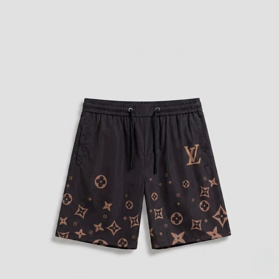 Badehose Monogram Floating Schwarz/Bronze