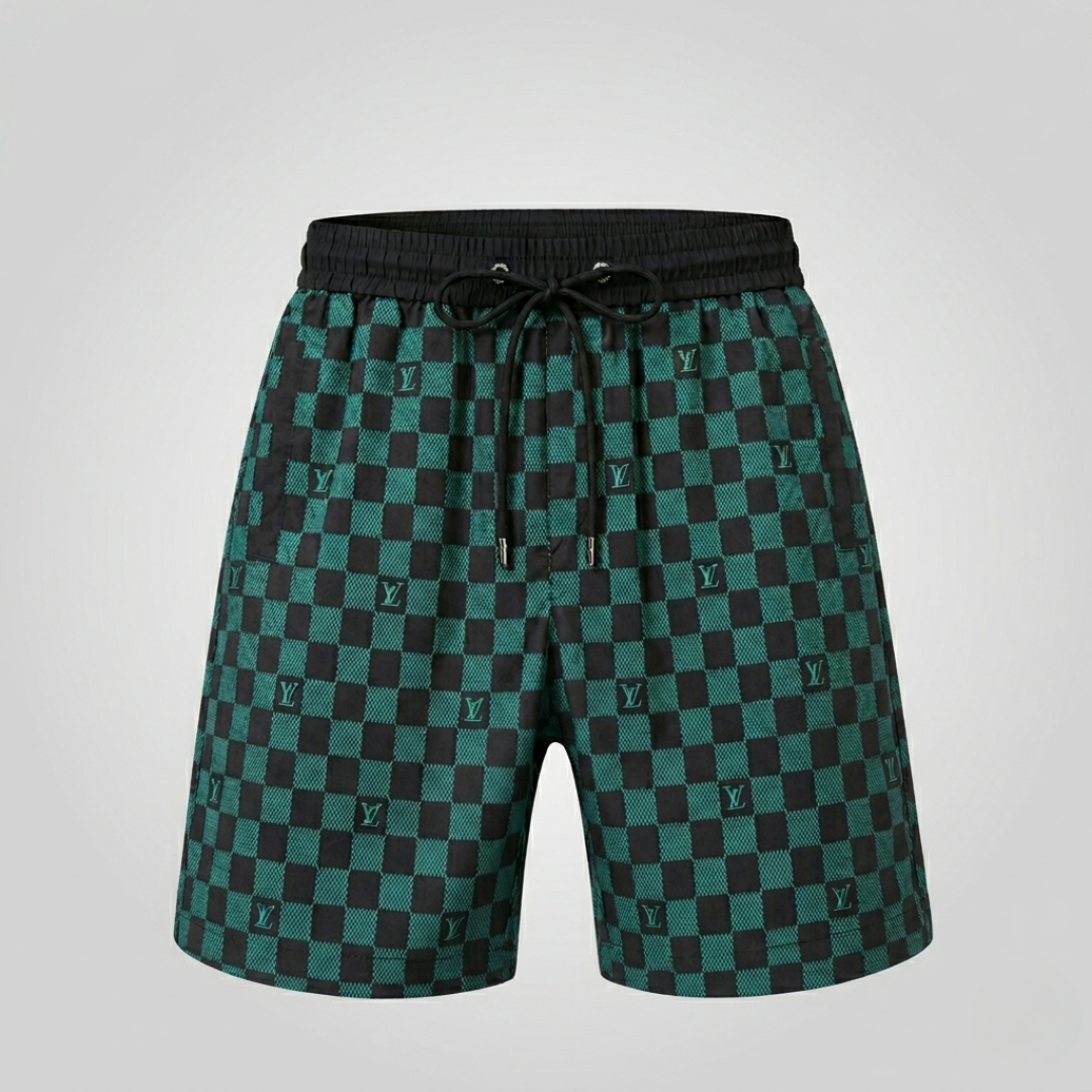 Badehose Damier Monogram Waldgrün