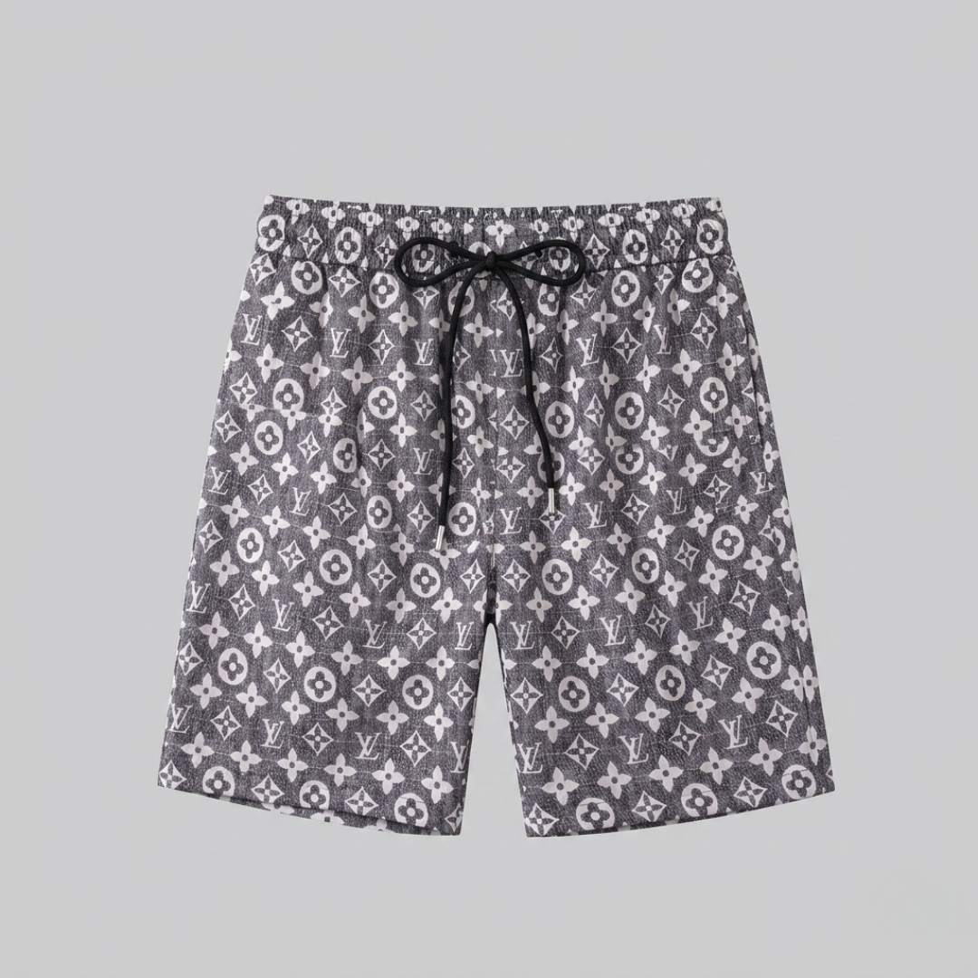 Badehose Micro-Monogram Anthrazit