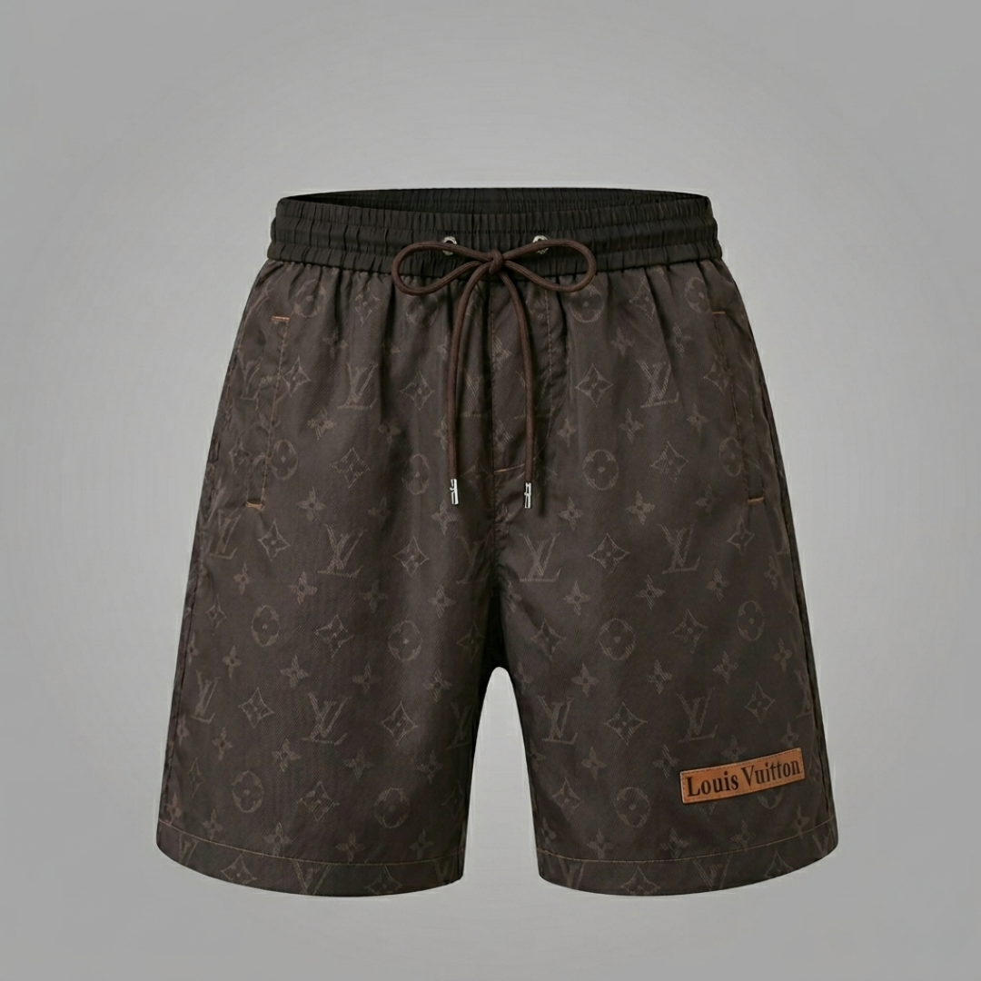 Badehose Heritage Shadow Monogram Dunkelbraun
