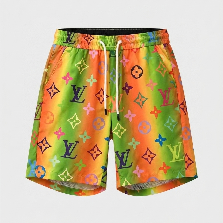 Badehose Sunset Gradient Monogram Mehrfarbig