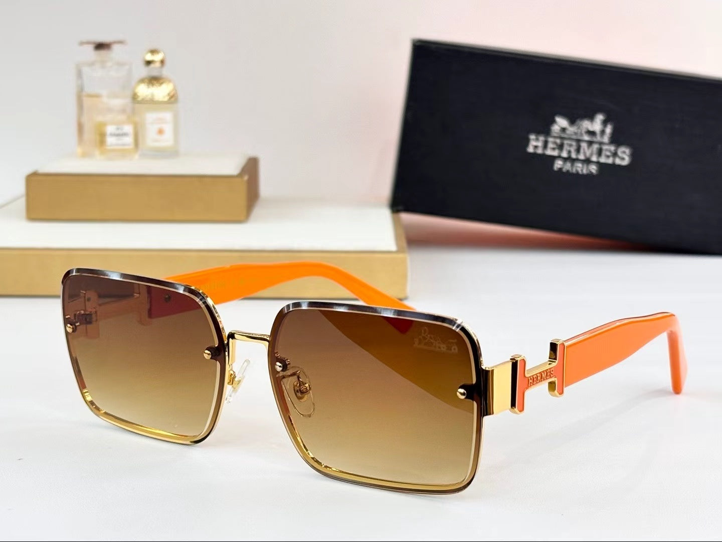 Sonnenbrille 9715 Braun/Orange