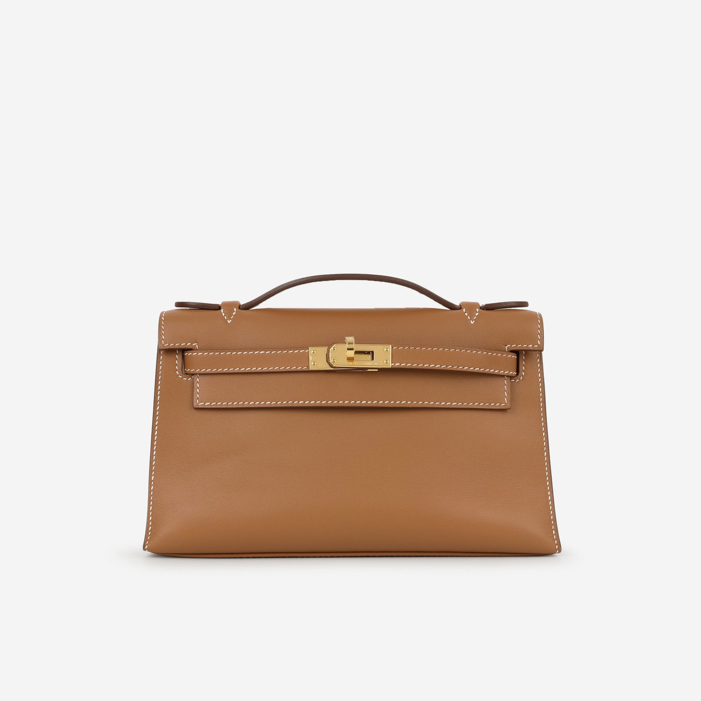 Kelly Pochette – Swift leather in gold