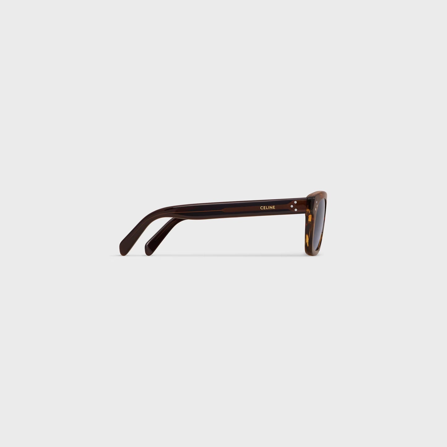 Black Frame 41 Sonnenbrille aus Acetat in gestreiftem Havanna