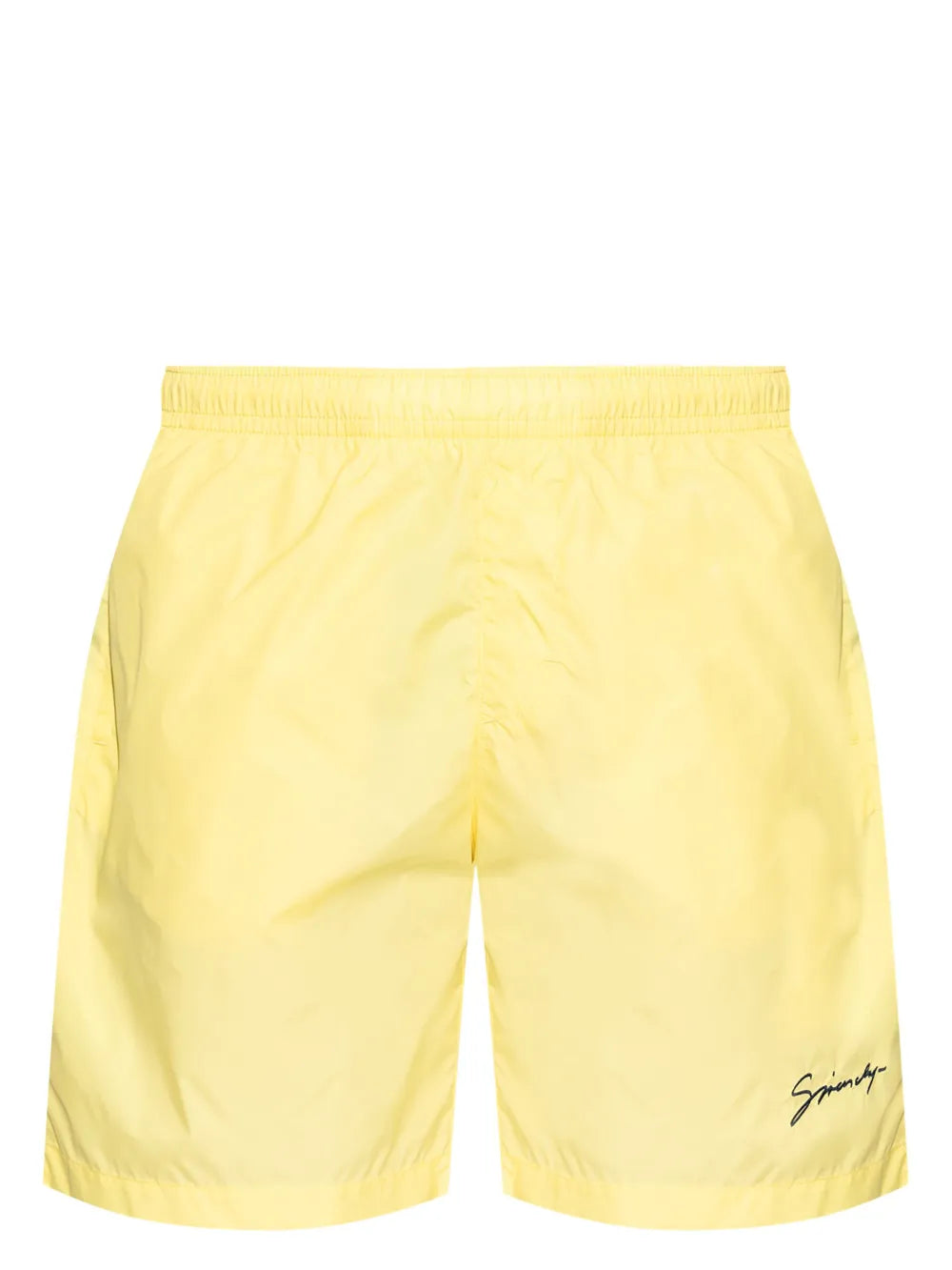 Badehose mit gesticktem Logo Hellgelb