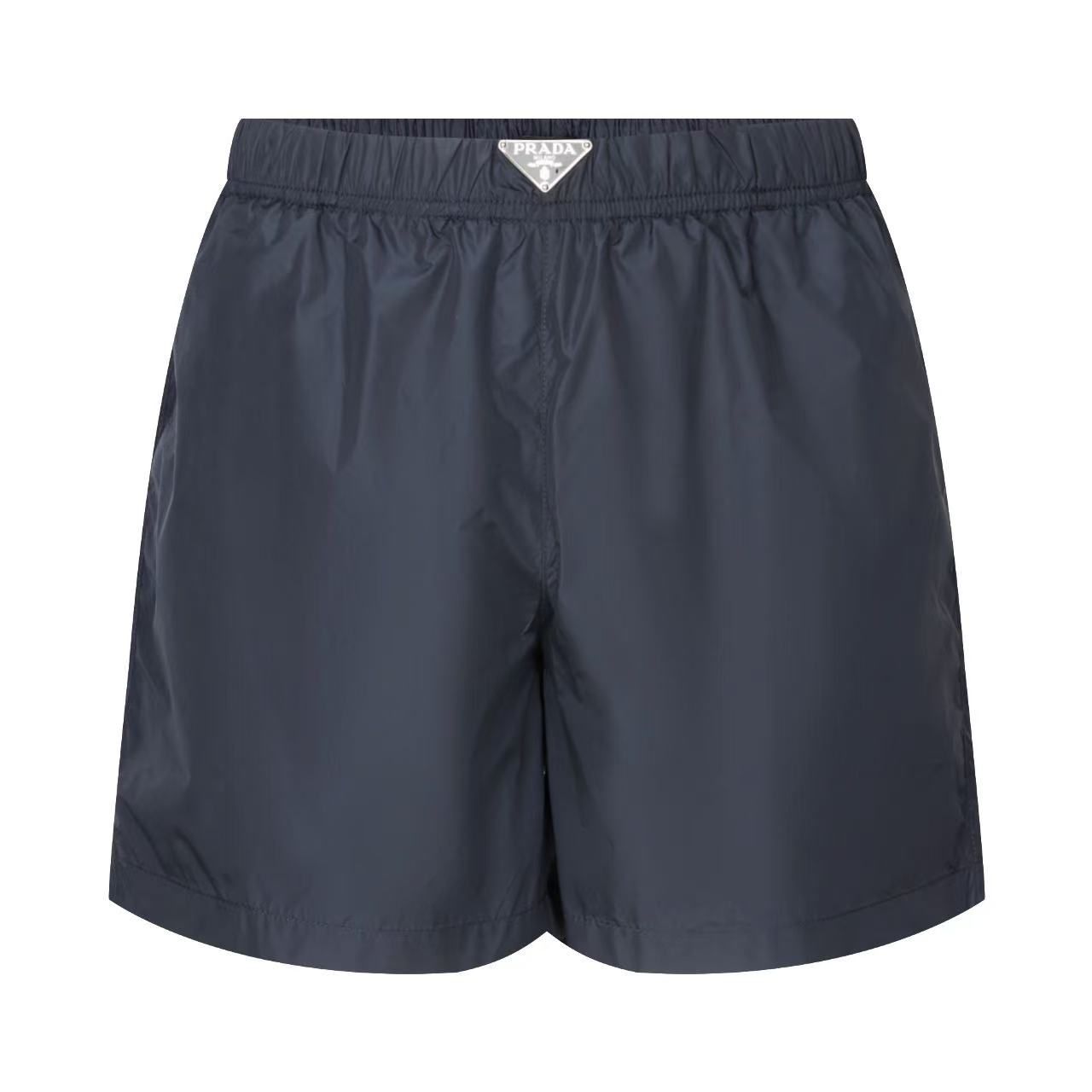 Badehose aus technischem Gewebe mit Logo Dunkelblau