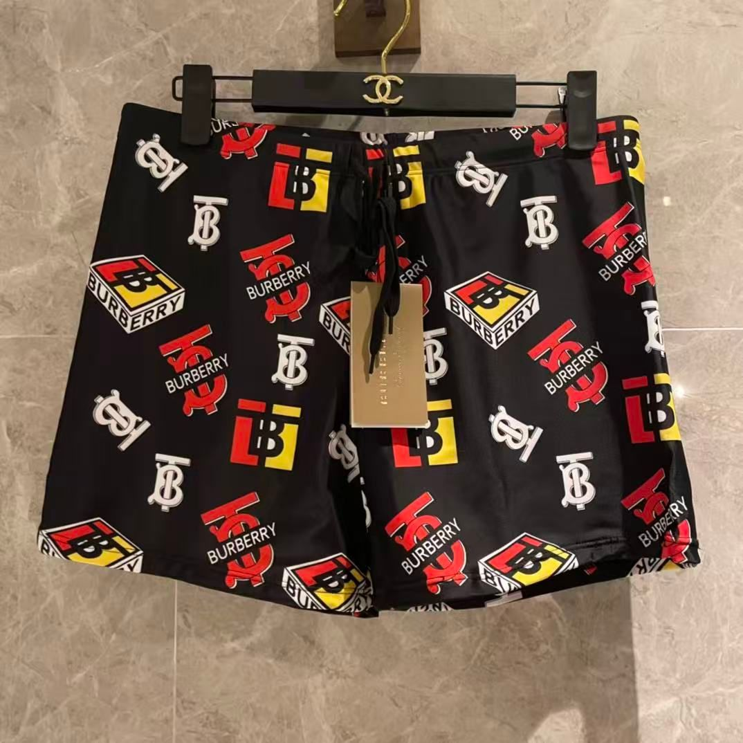 Badehose mit grafischem Logo-Print