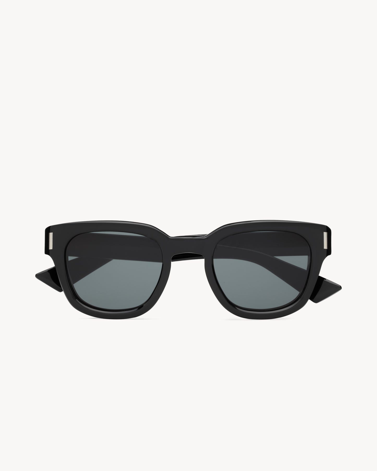 Sunglasses with thick black acetate frames for men