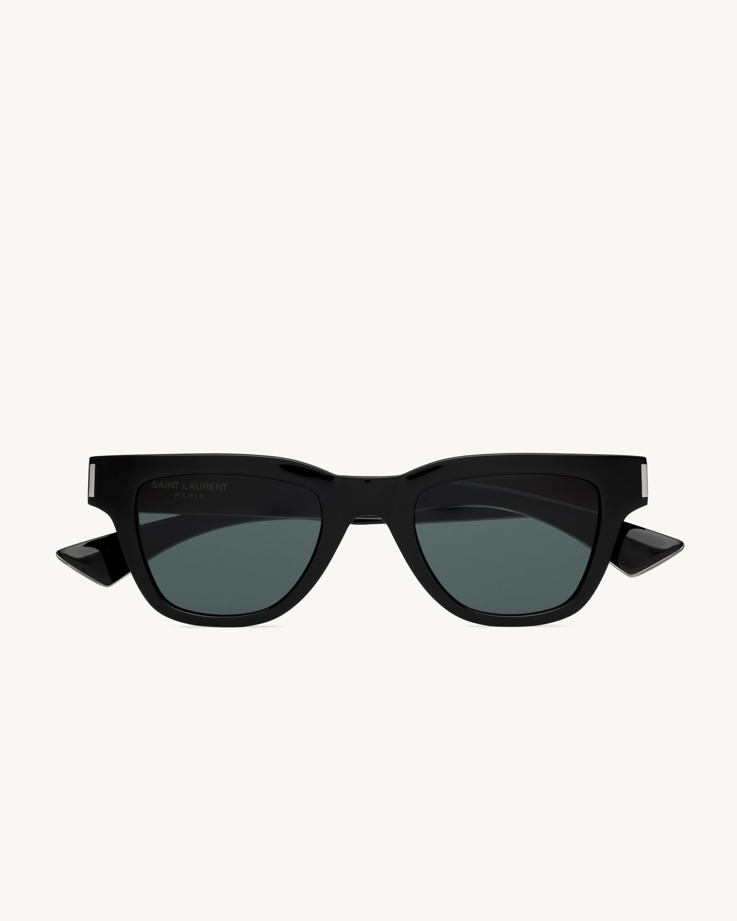 Wellington sunglasses with acetate and resin frames in black and silver for men