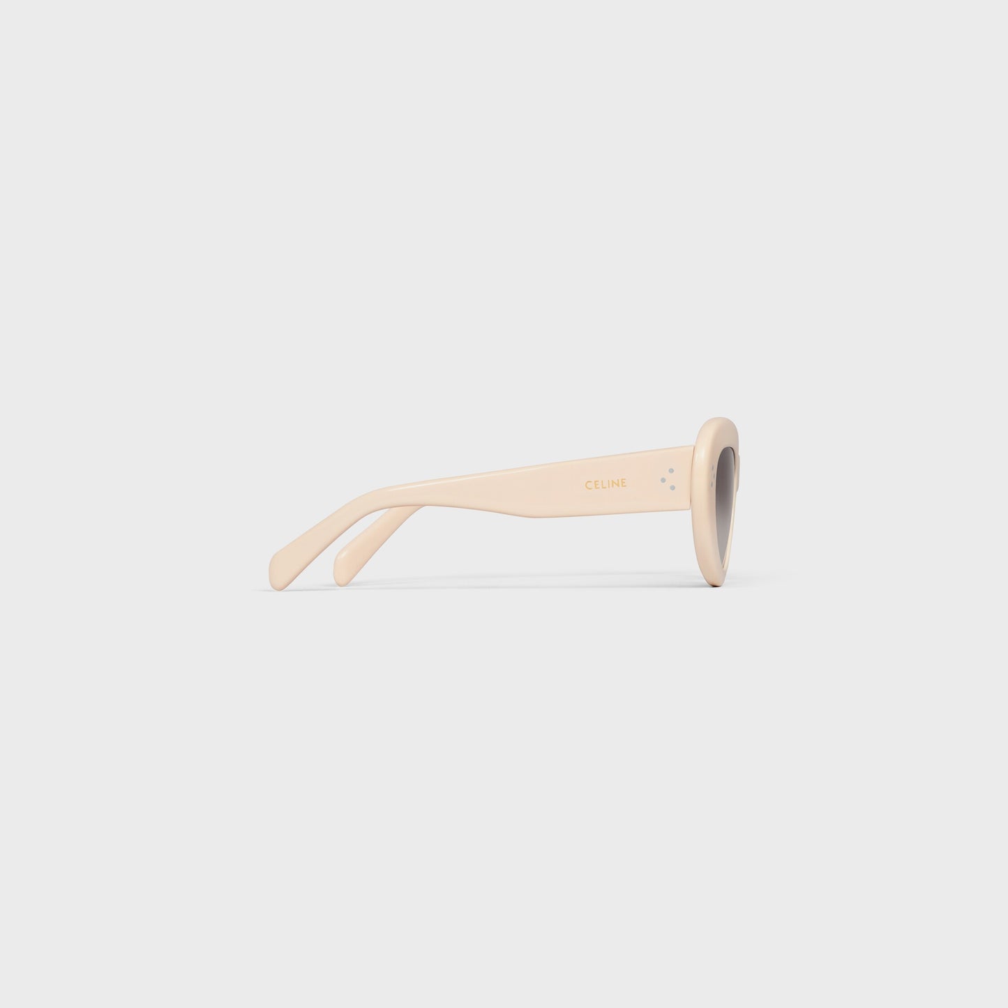 Schmetterlings-S320 Sonnenbrille aus Acetat in Elfenbein für Damen