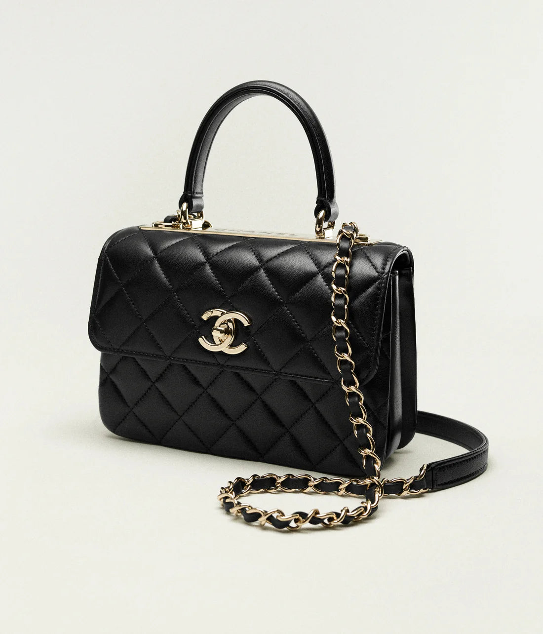 Mini handbag with handle black