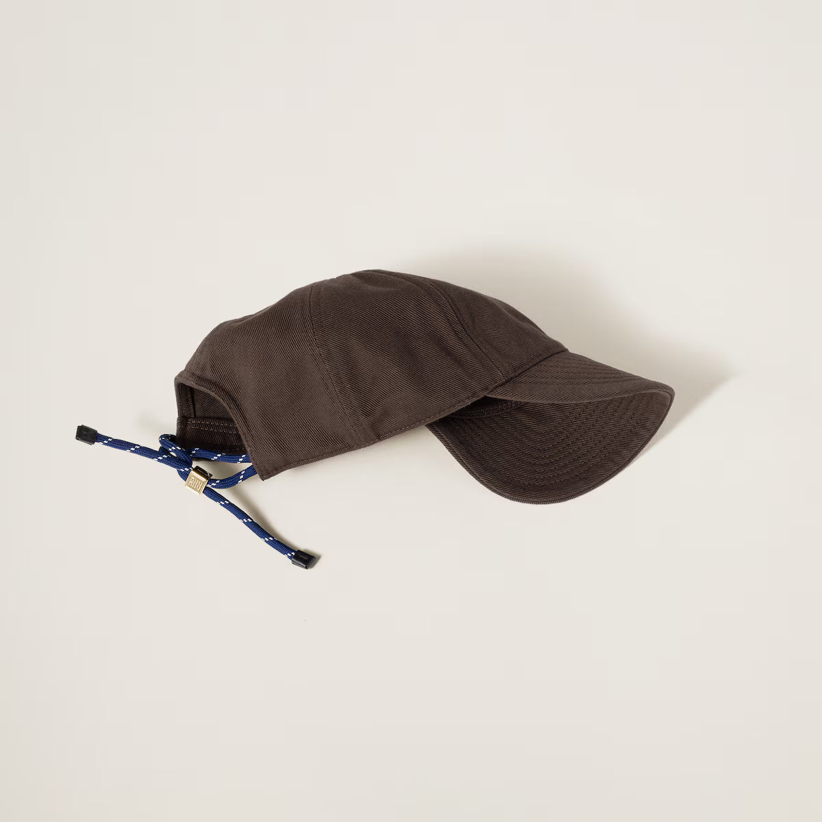 Denim baseball cap Dark brown/Iris
