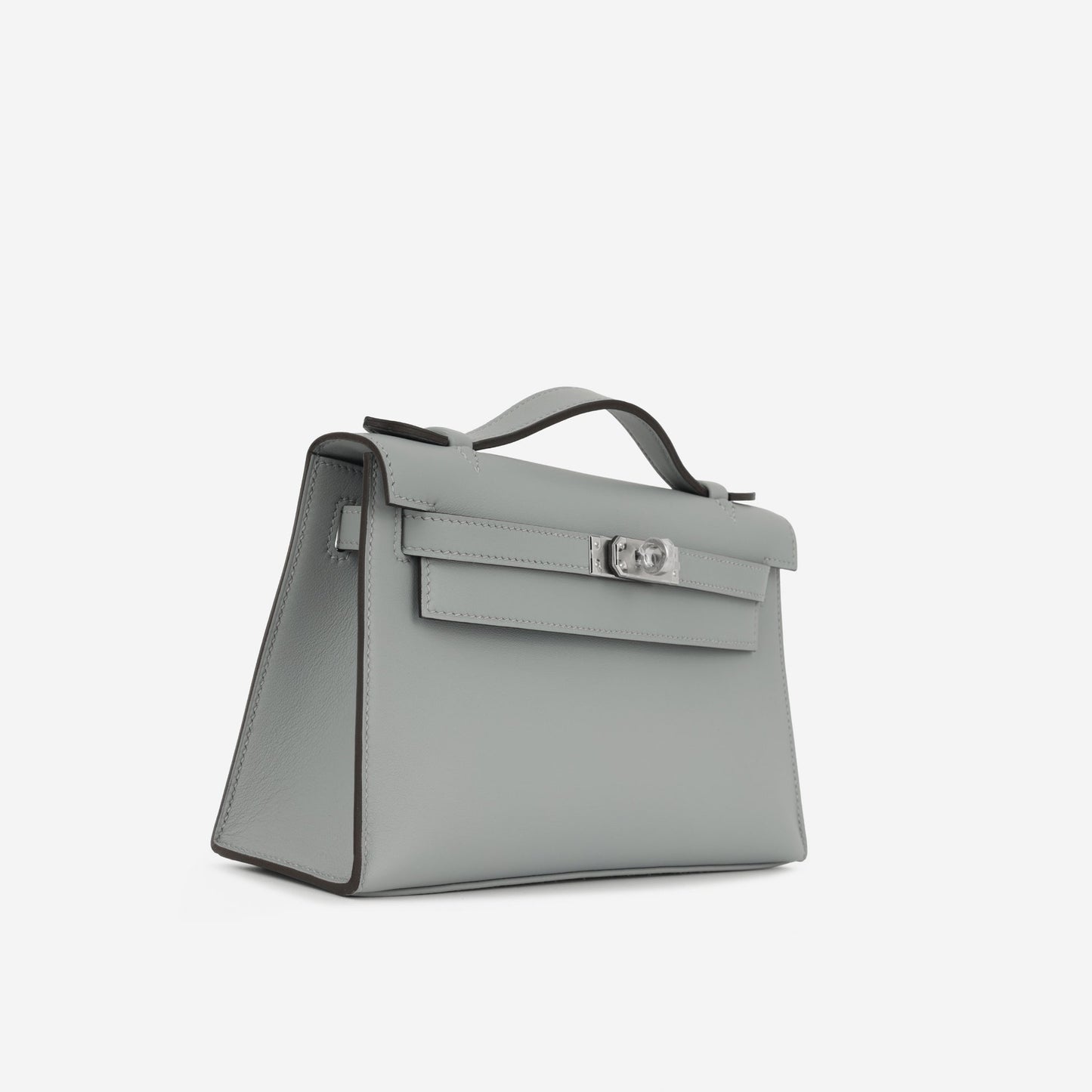 Kelly Pochette – Pantin Swift leather in grey
