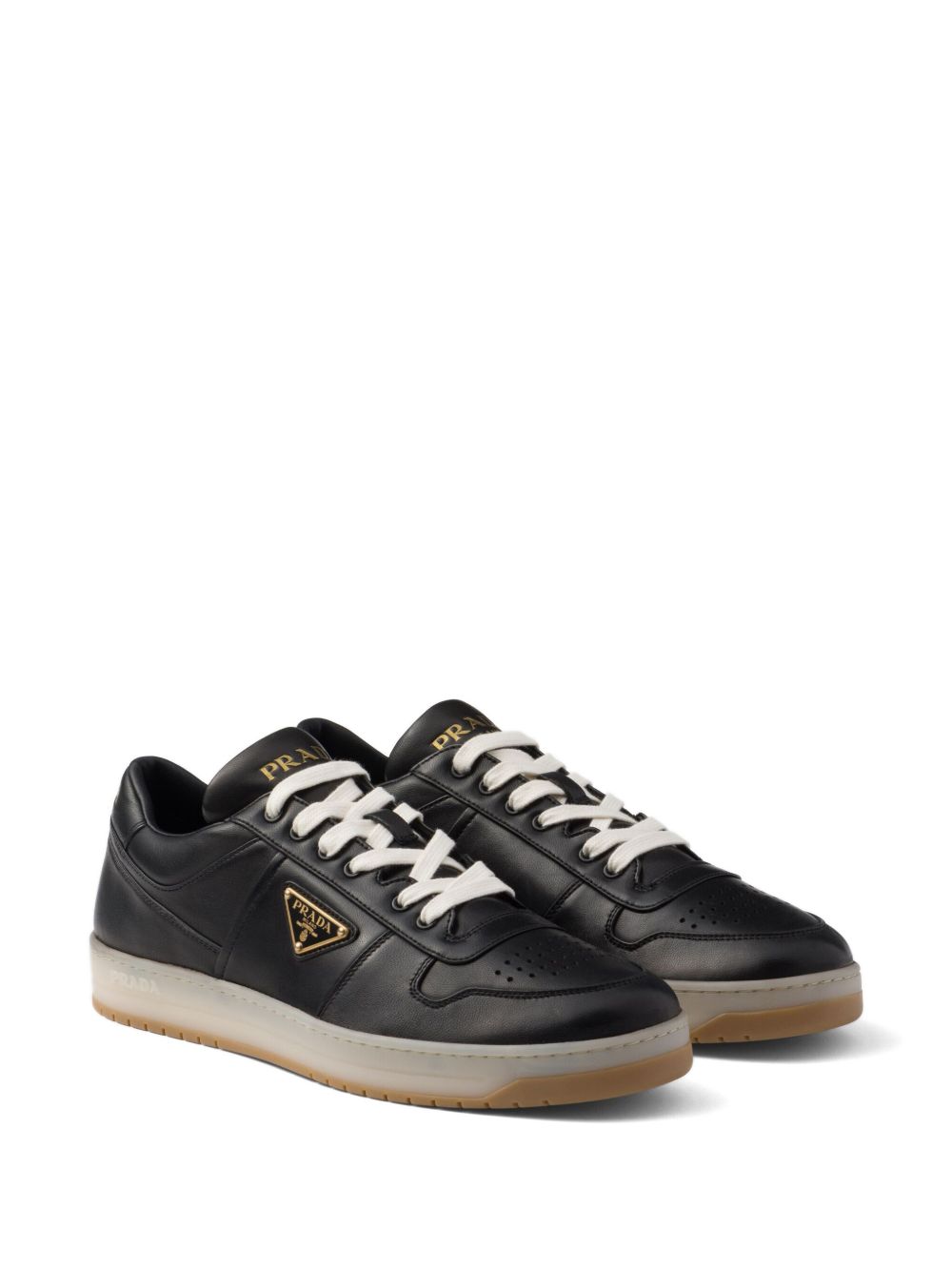 Downtown sneaker in black leather