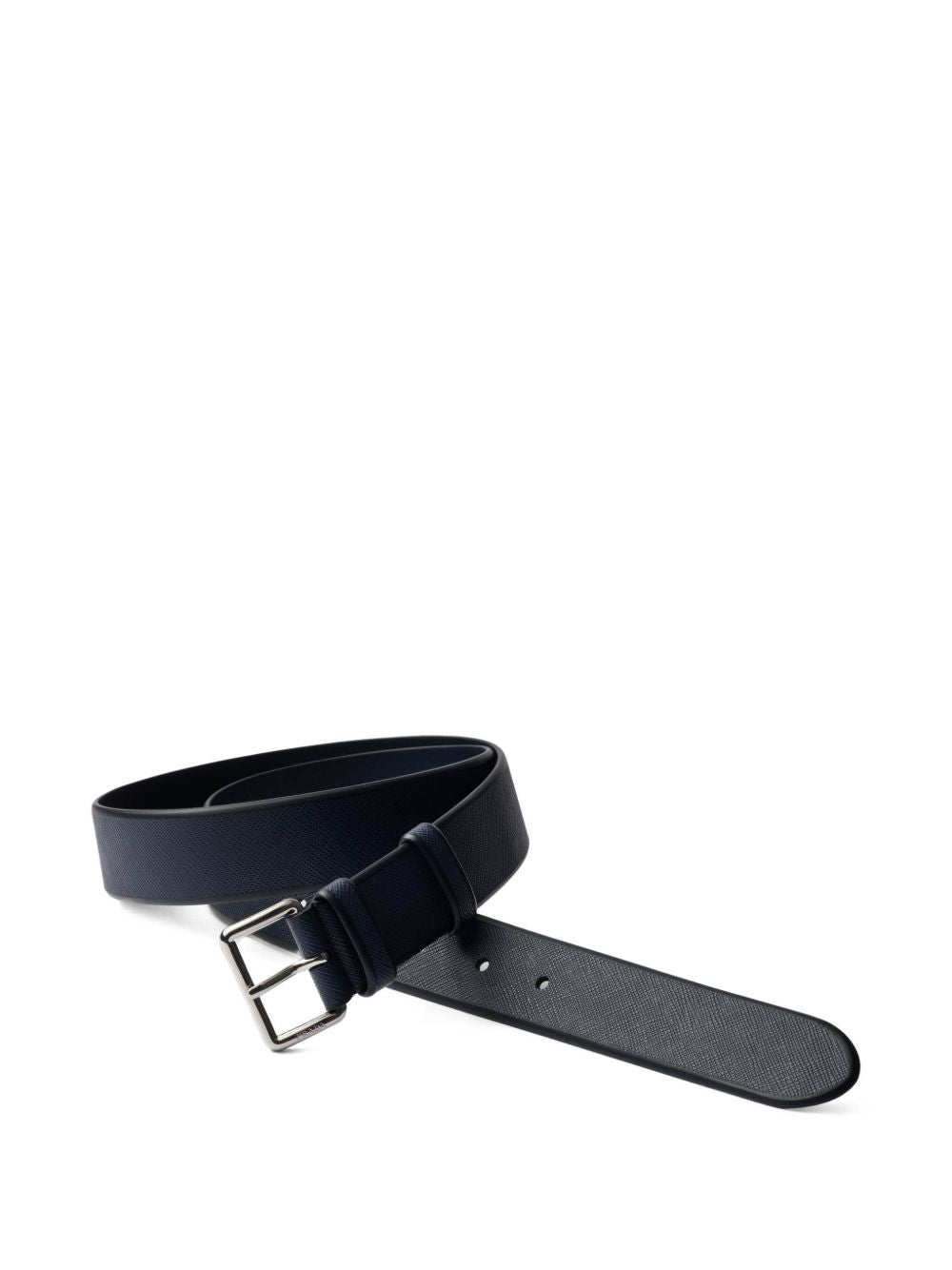 Ledergürtel mit Struktur in Schwarz
