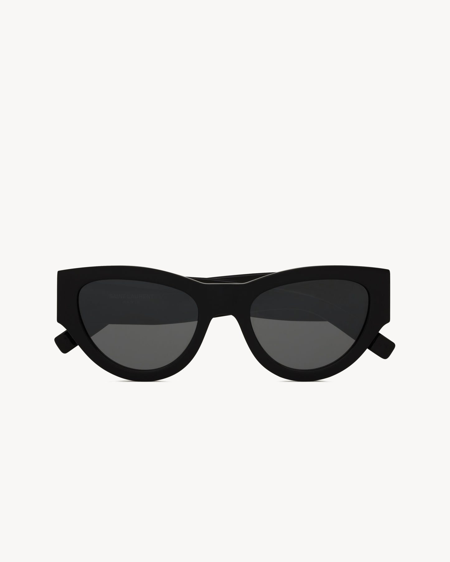 Sonnenbrille mit dicker Fassung aus schwarzem Acetat für Damen
