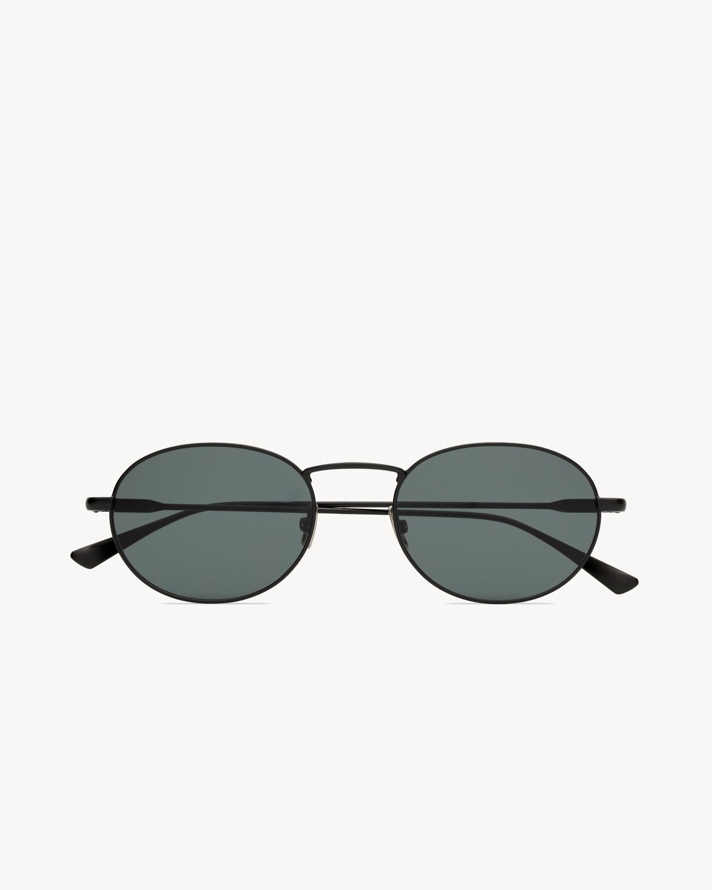 Runde Sonnenbrille mit schwarzer Metallfassung für Herren