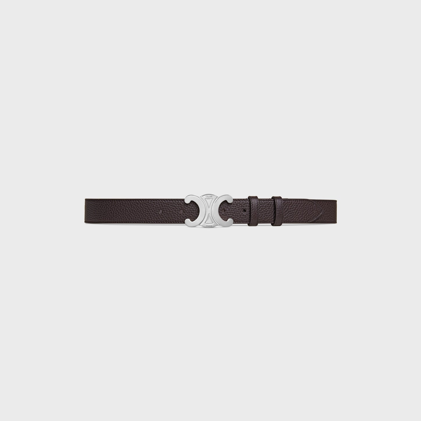 Triomphe Gürtel 30 mm aus genarbtem Kalbsleder in Espresso für Herren