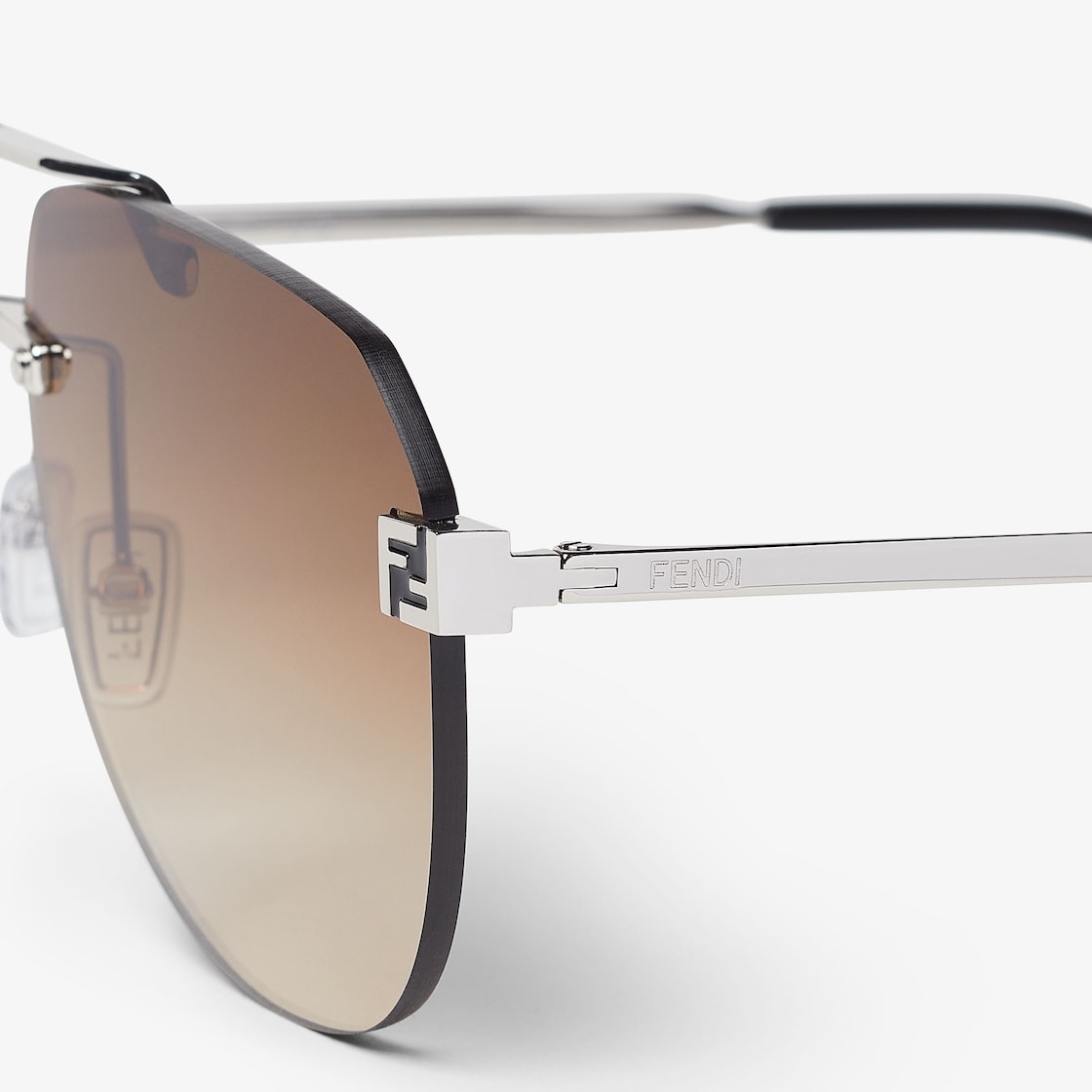 Sky Sonnenbrille aus Palladium-farbenem Metall für Herren