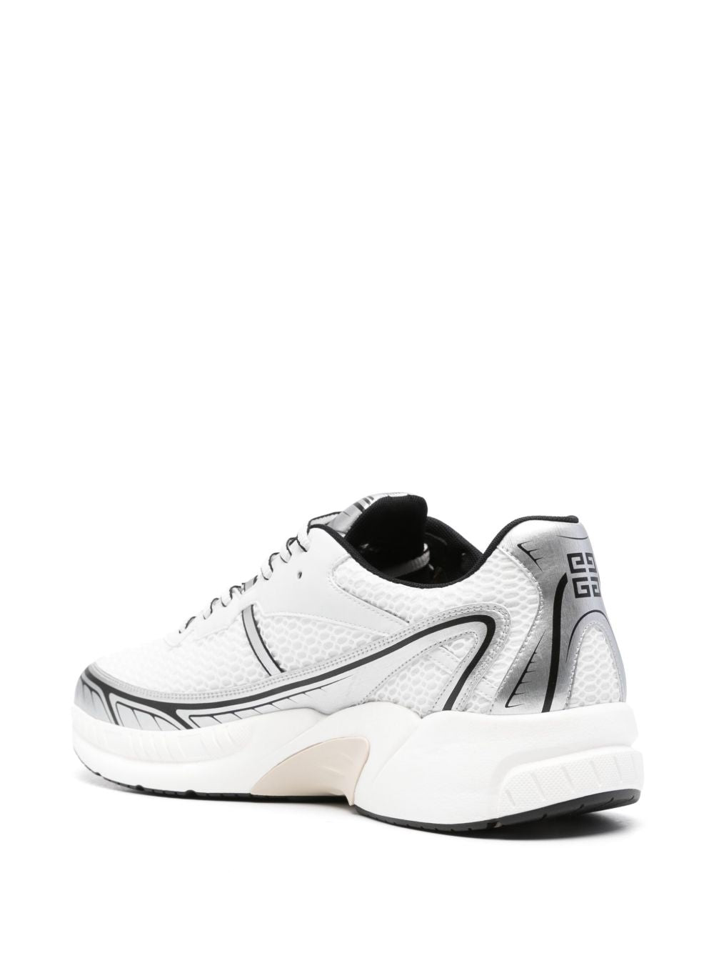Sneakers aus Leder NFNTY-52 in Weiß/Schwarz
