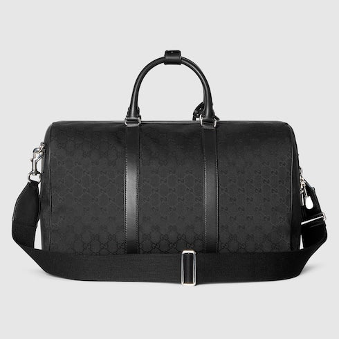 GG Fabric Travel Bag Black Medium Size