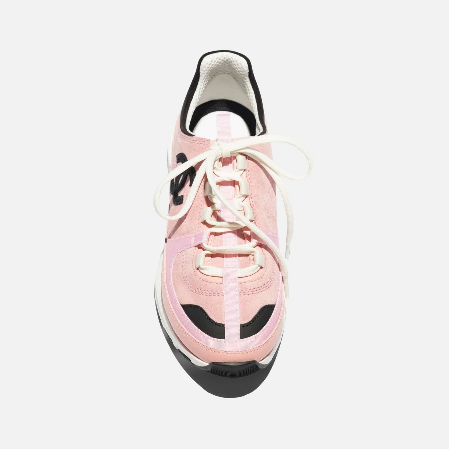Sneaker aus Wildleder in Rosa/Schwarz