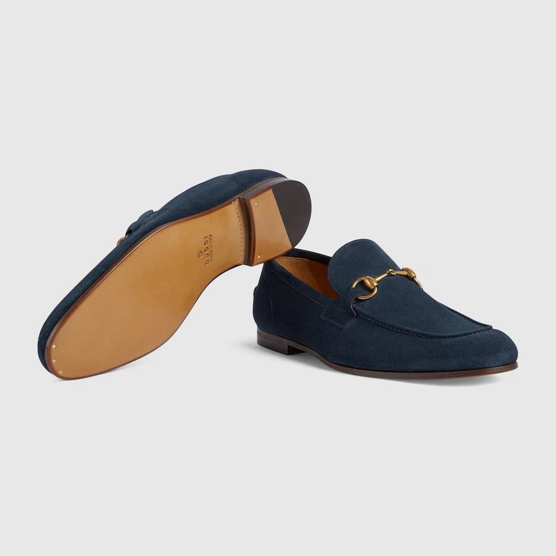 Men's GG Jordaan moccasin in blue suede