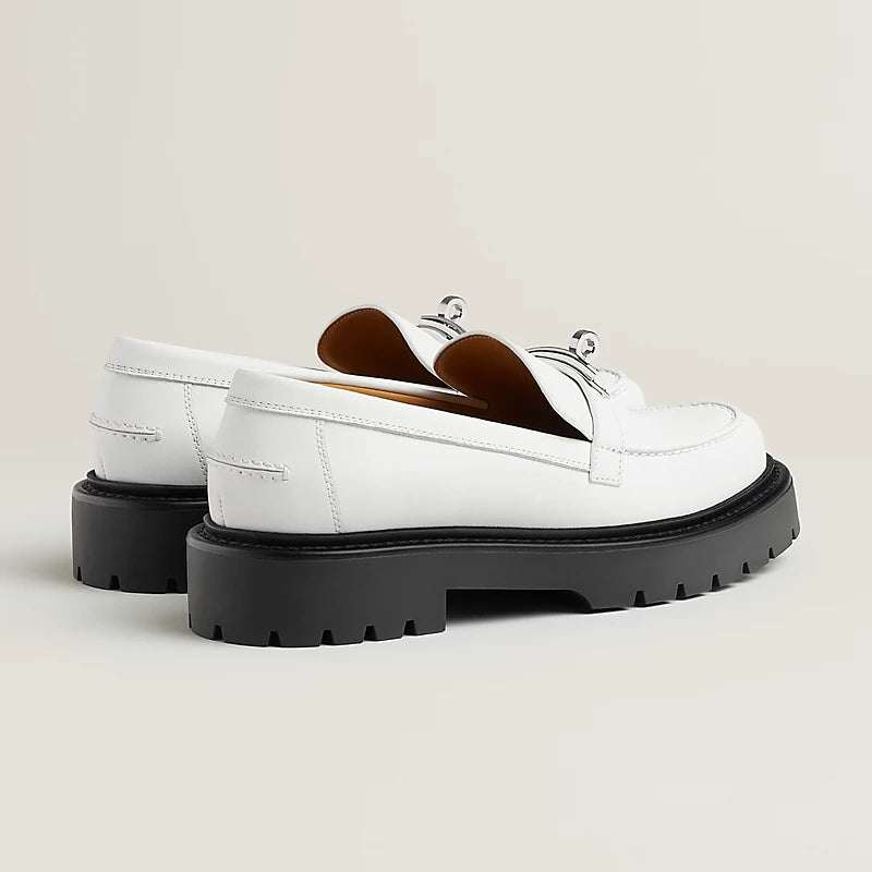Icone Loafer Weißes Leder
