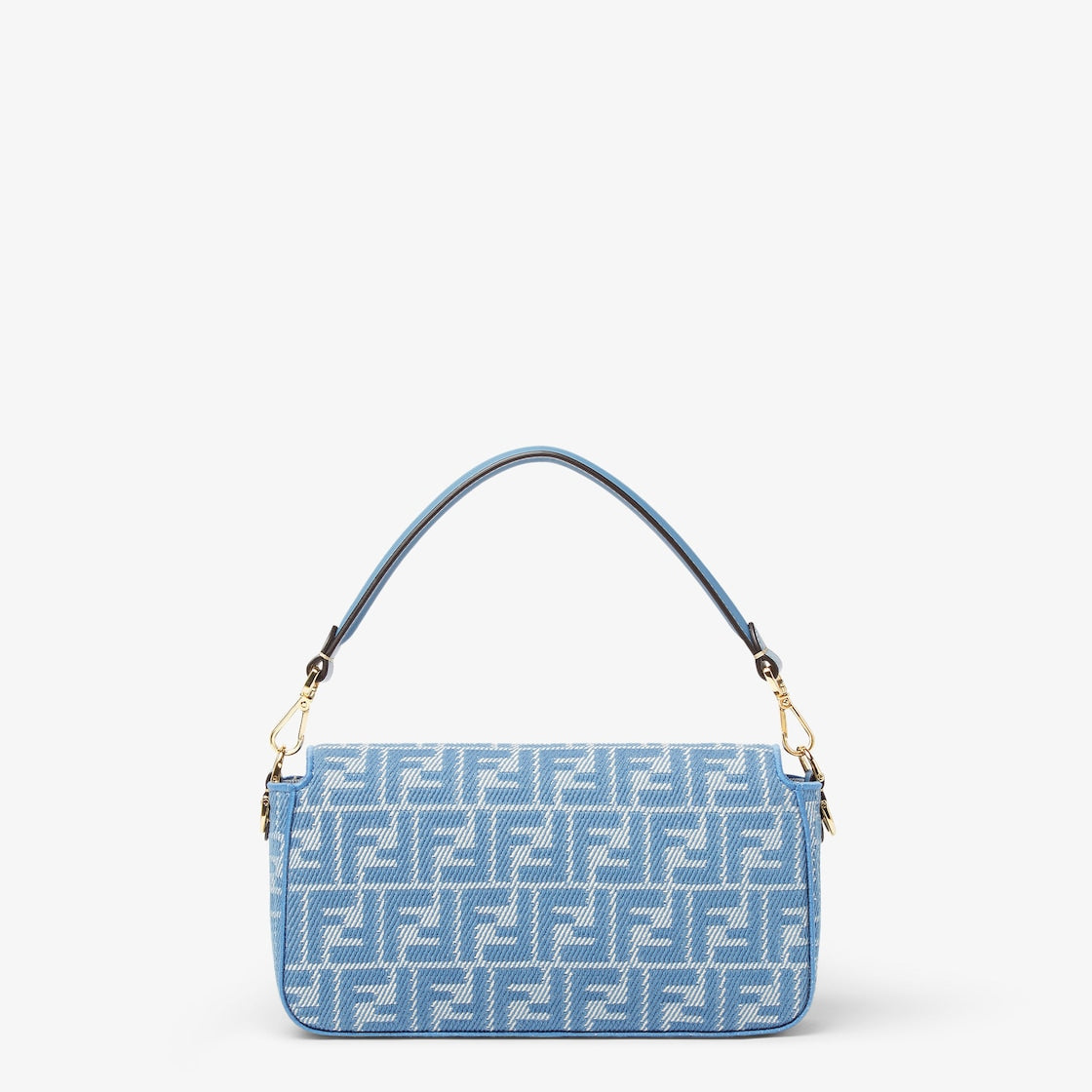 Mittelgroß FF-Jacquard-Tasche in Denim-Optik