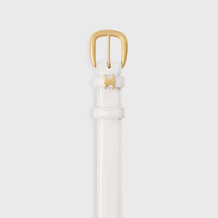 Vivienne Gürtel 25 mm aus Taurillonleder in Reis für Damen