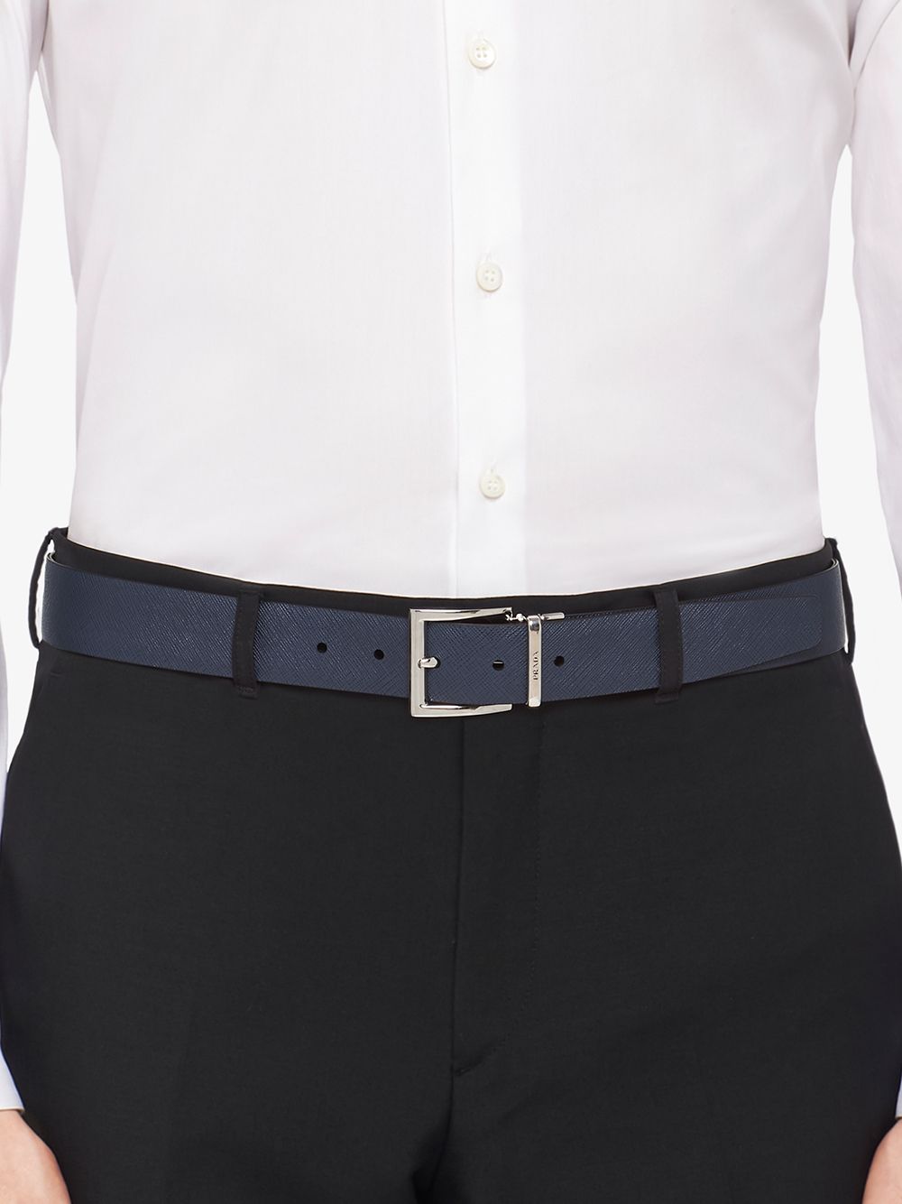 Reversible leather belt