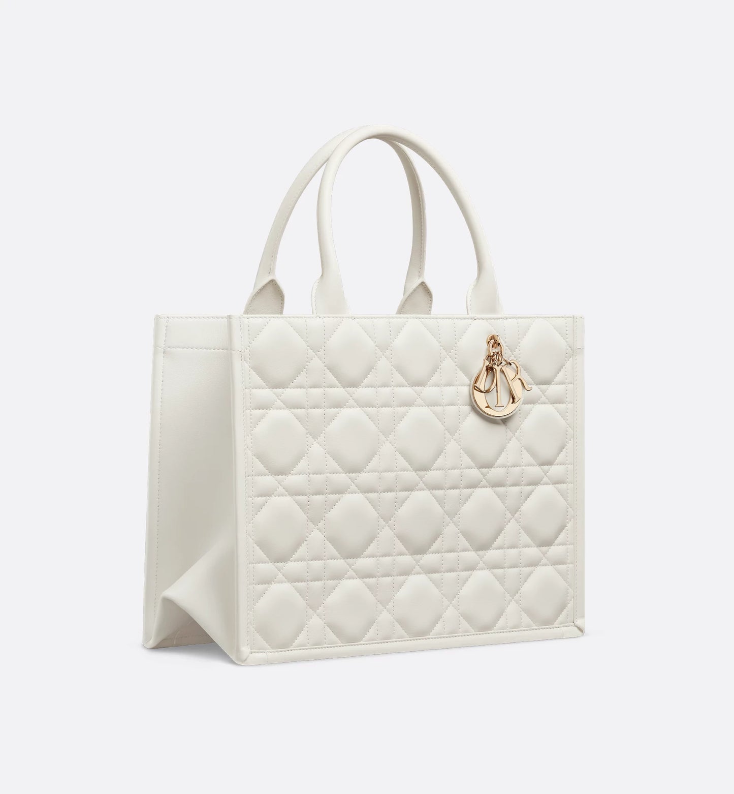 Medium Dior Book Tote White