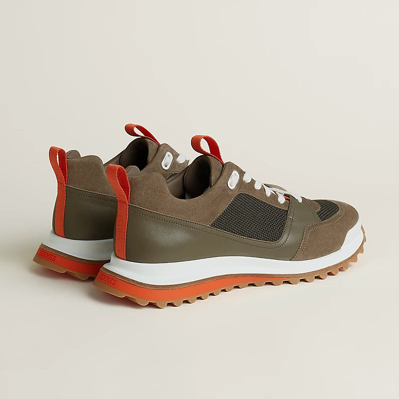 Leader Sneakers Taupe / Green