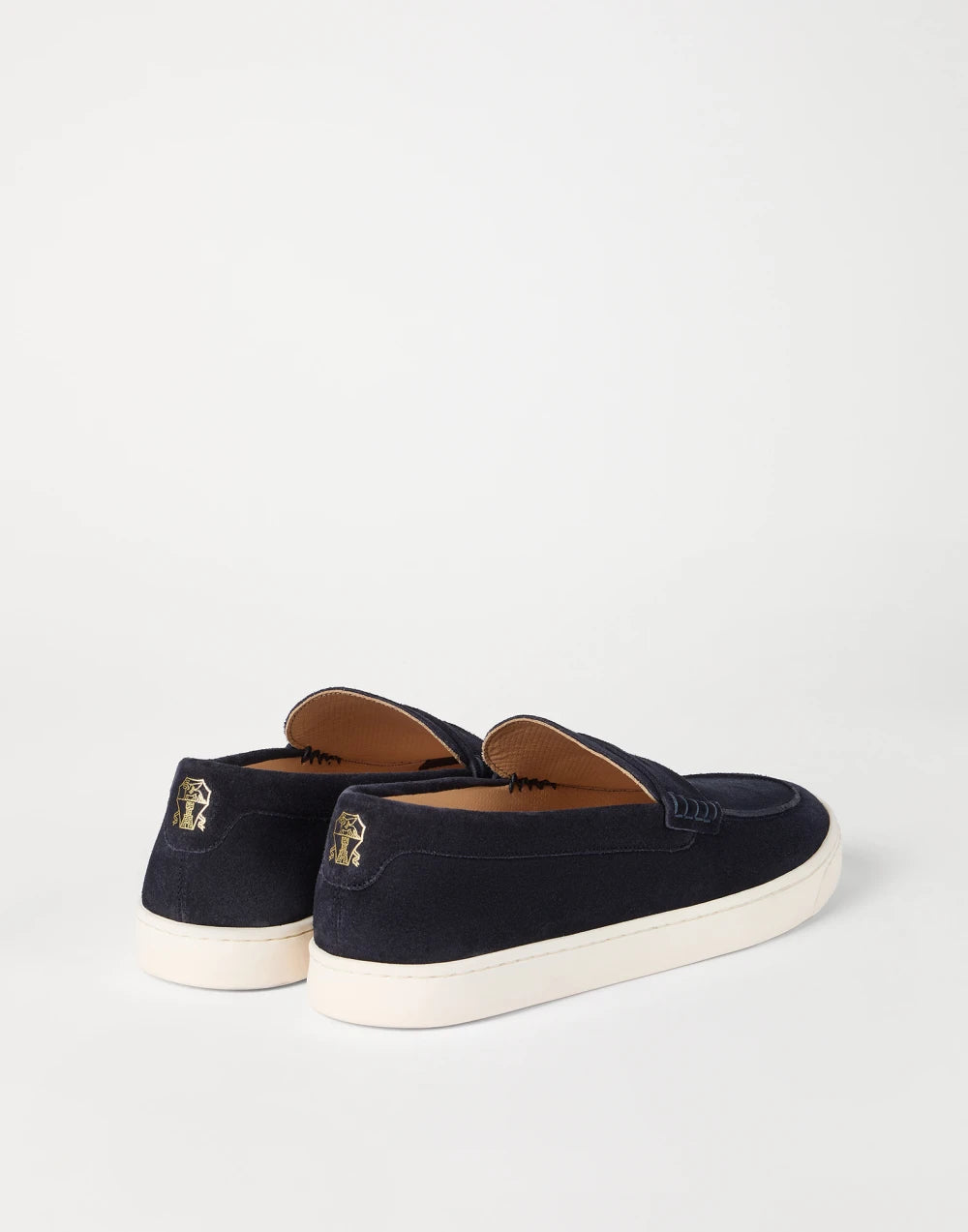 Slip-on aus Wildleder Navyblau