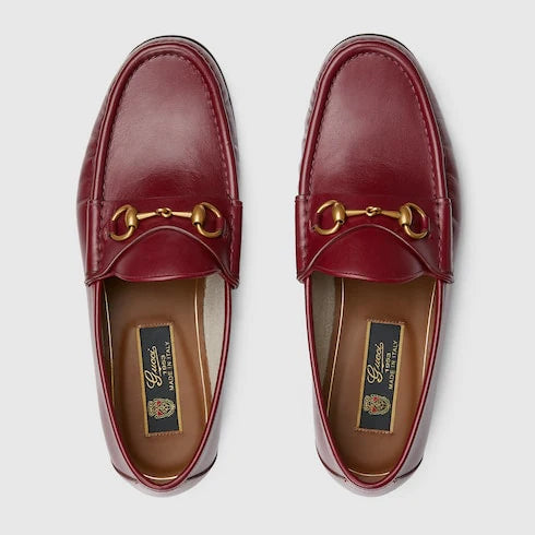 Men's moccasin GG Horsebit 1953 in anchor red