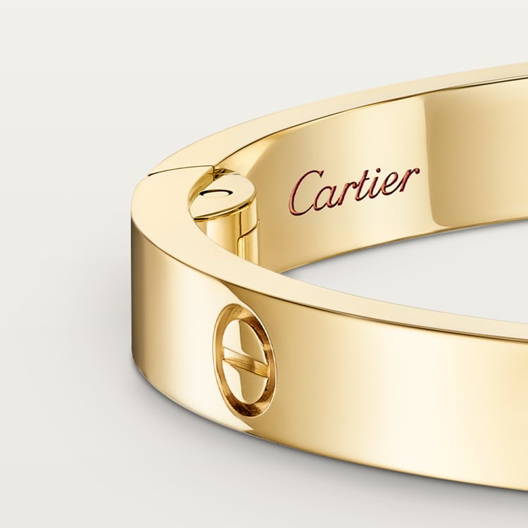 LOVE bracelet, medium model with 4 diamonds, gold