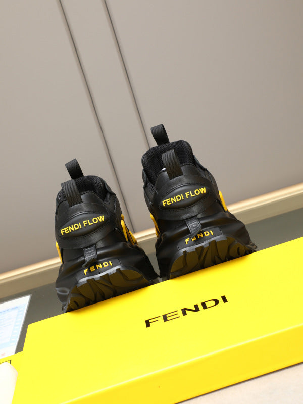 Roma sneakers in black/yellow