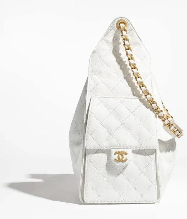 CHANEL 25 Medium Bag White