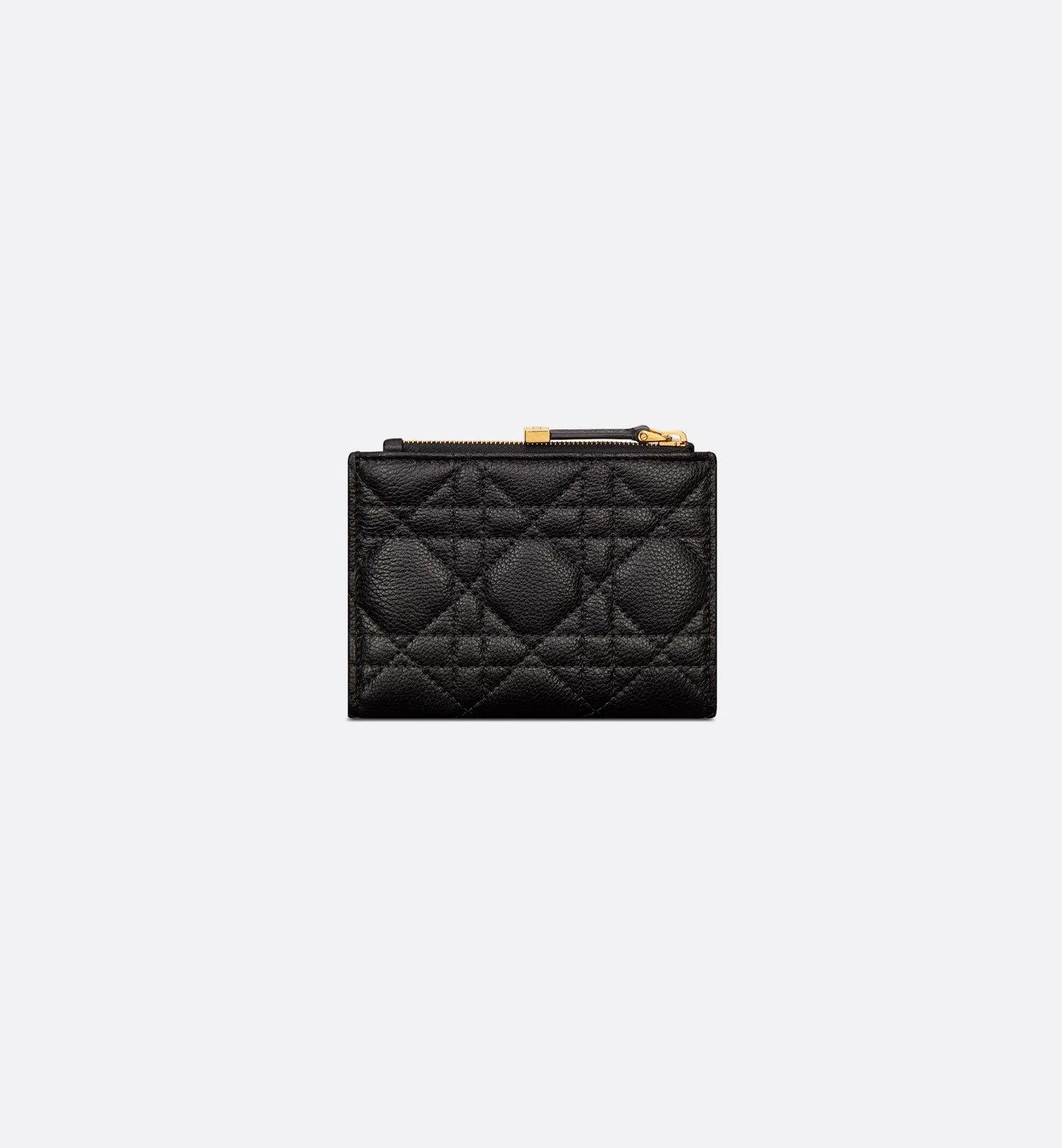 Caro Dahlia Wallet Soft Cannage Calfskin Black