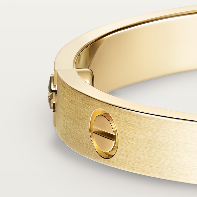 LOVE Armband klassisches Modell gebürstetes Gold