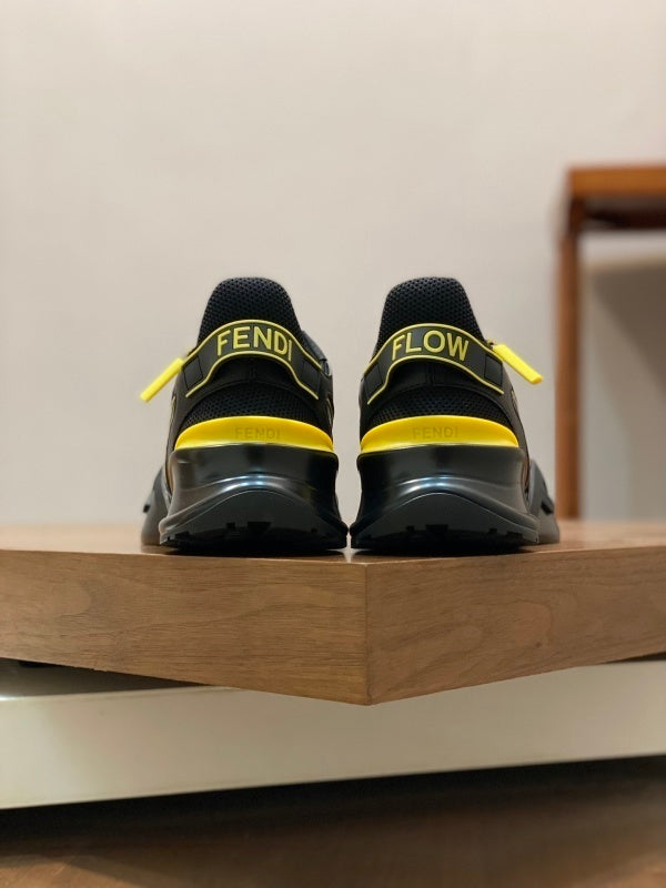 Flow low-top sneakers black/yellow