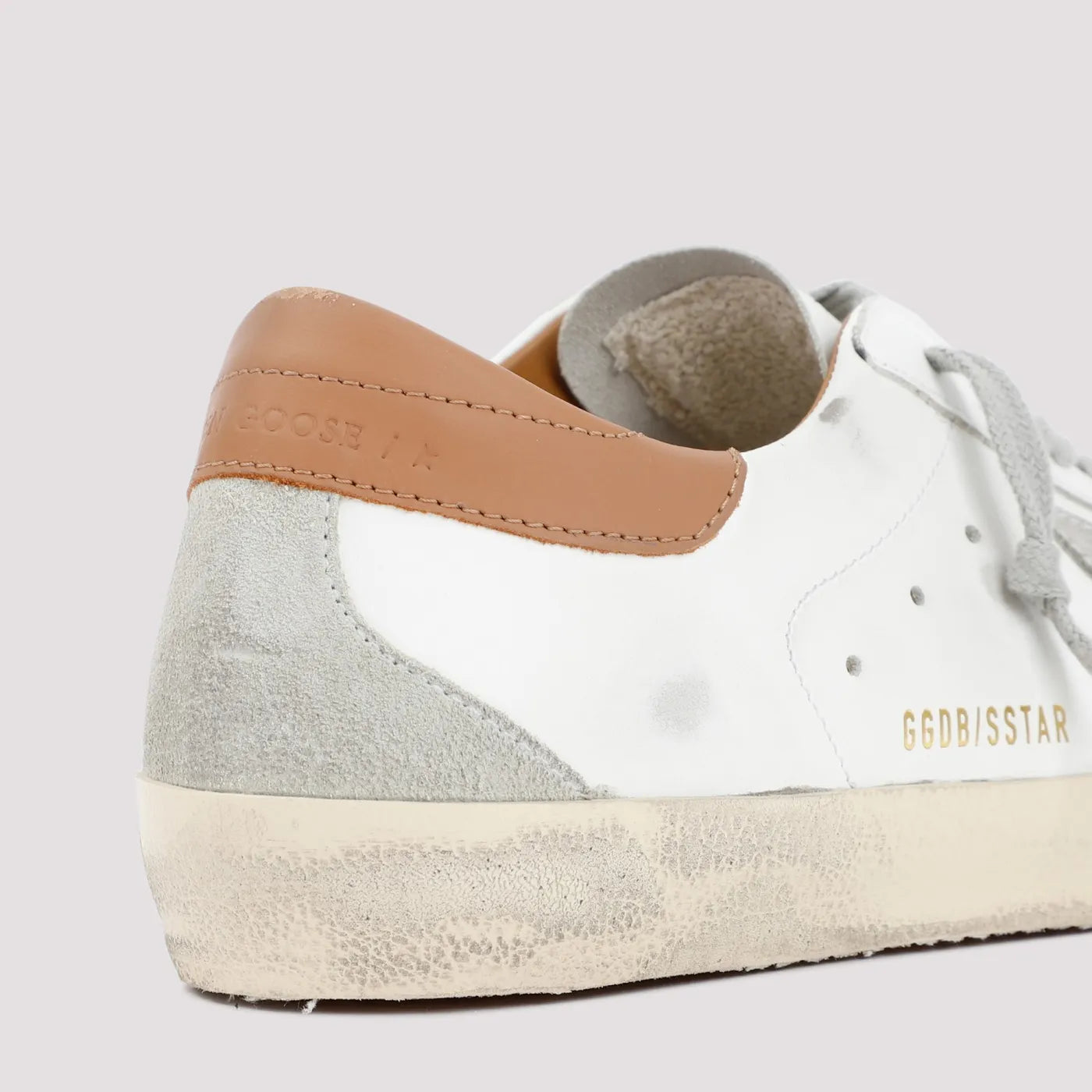Super-Star White Suede Patch Grey