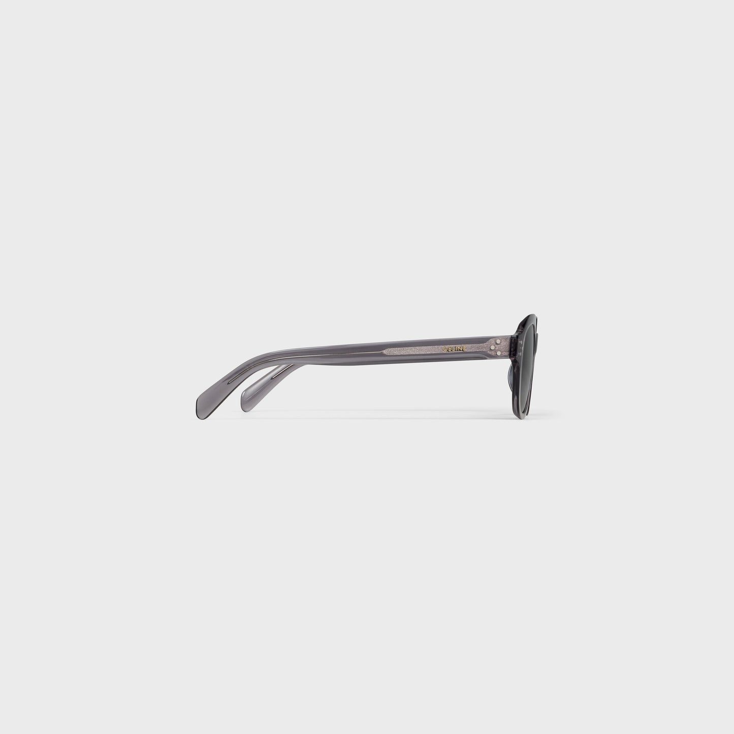 Black Frame 60 Sonnenbrille aus transparent grauem Acetat