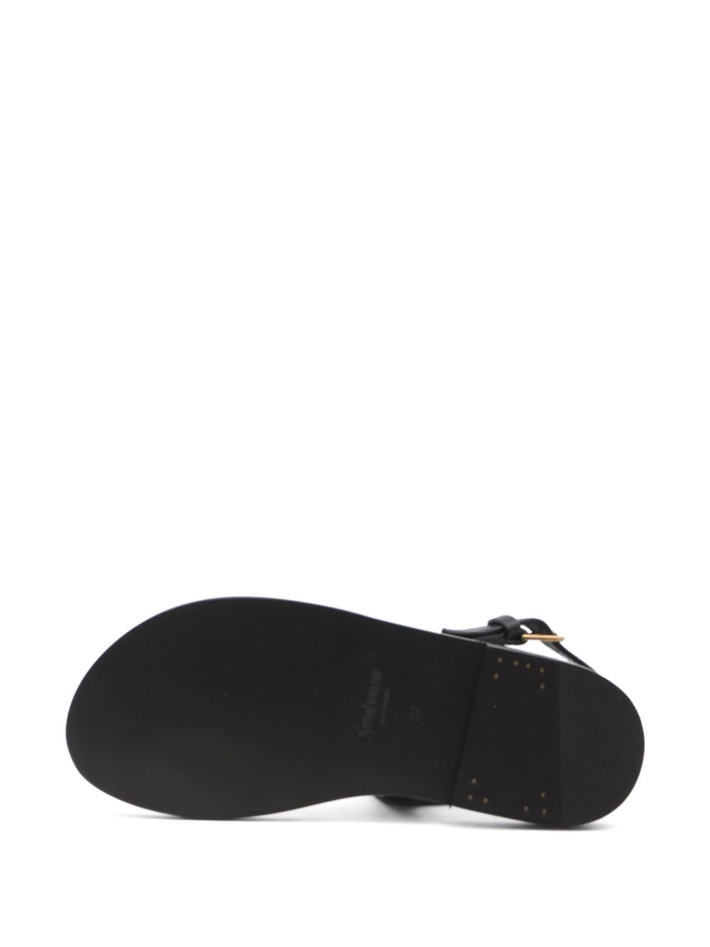 Cassandre slingback sandals with buckle in black leather