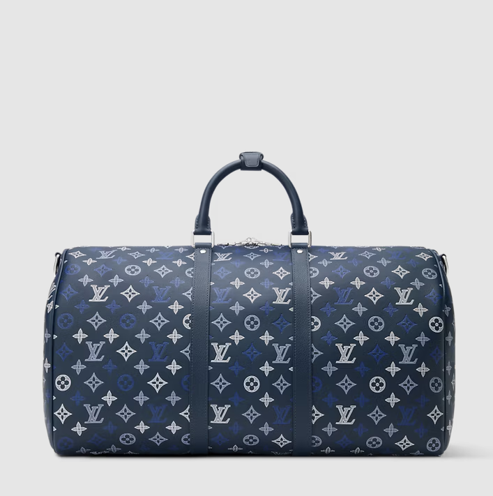 Keepall Bandoulière 50 Monogram Shadow Navy