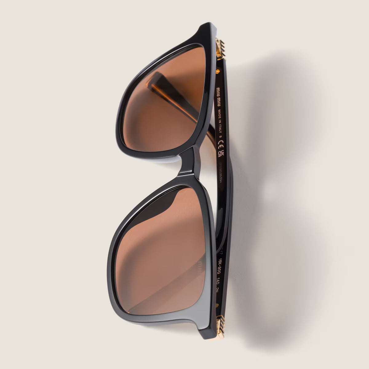 Miu Regard Sonnenbrille Schokoladenbraune Gläser