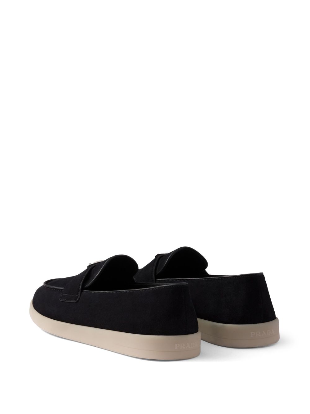Suede slippers in black