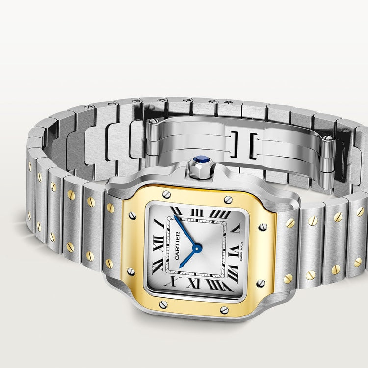 Santos watch in silver/gold