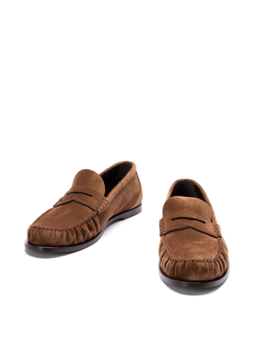 Loafer aus braunem Wildleder