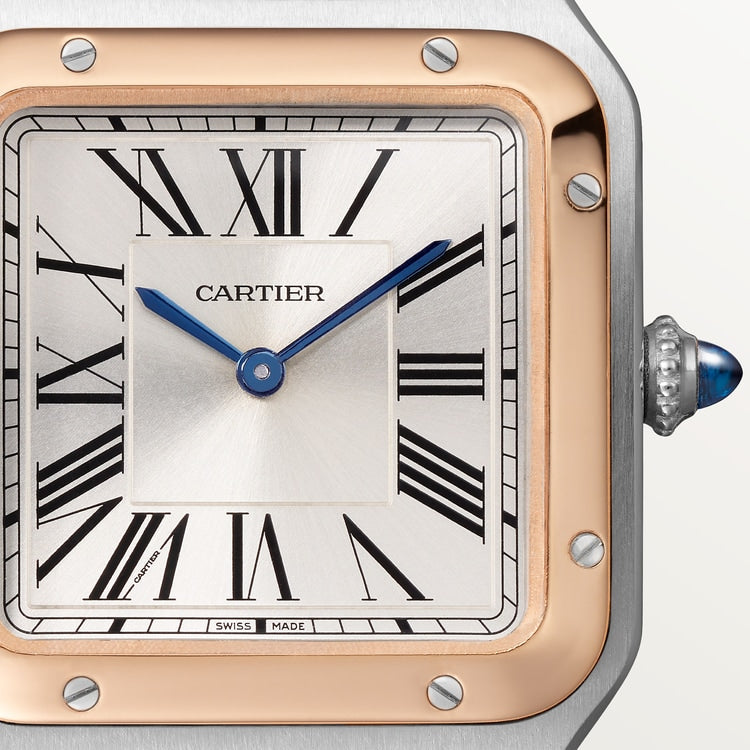 Santos-Dumont watch with black strap
